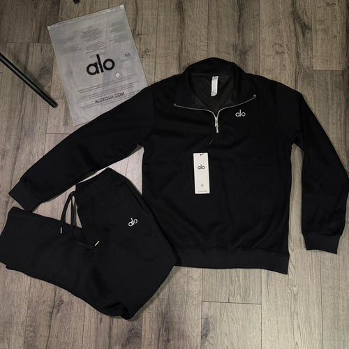 Alo quarter zip + sweats
